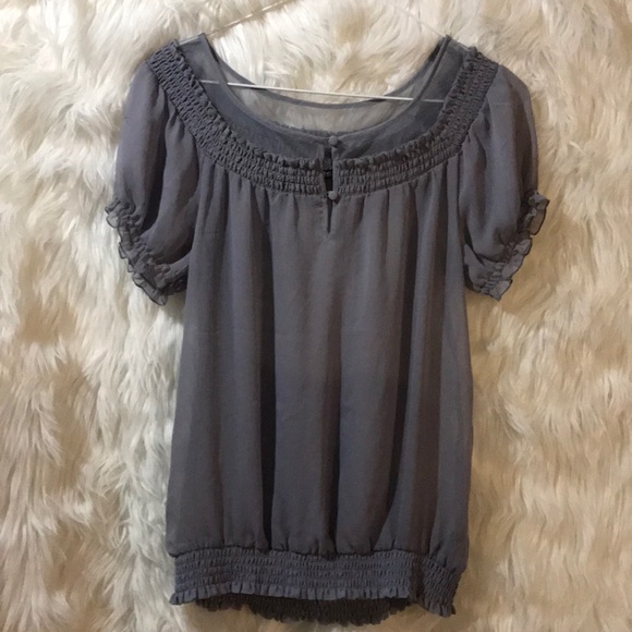 Express Tops - Express blouse size XS/TP Light gray/blue